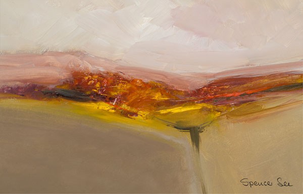 Spencer Lee, HEAVEN AND EARTH I (Landschaft, Landschaften, Himmel, Erde, modern, Malerei, Büro, Wohnzimmer, Wunschgröße, bunt)