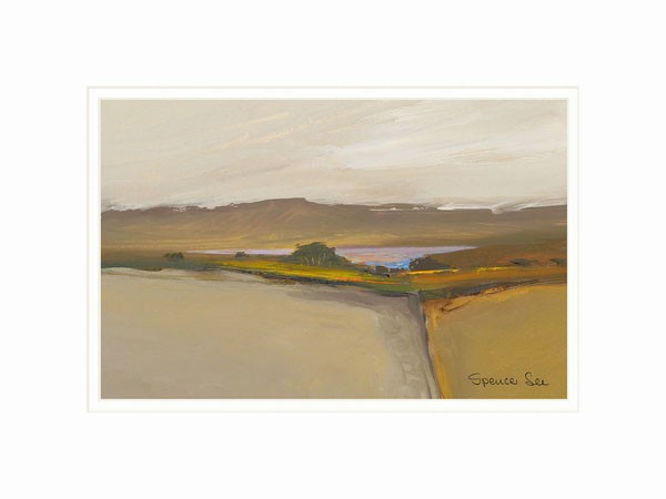 Spencer Lee, HEAVEN AND EARTH IV (Landschaft, Landschaften, Himmel, Erde, modern, Malerei, Büro, Wohnzimmer, Wunschgröße, bunt)