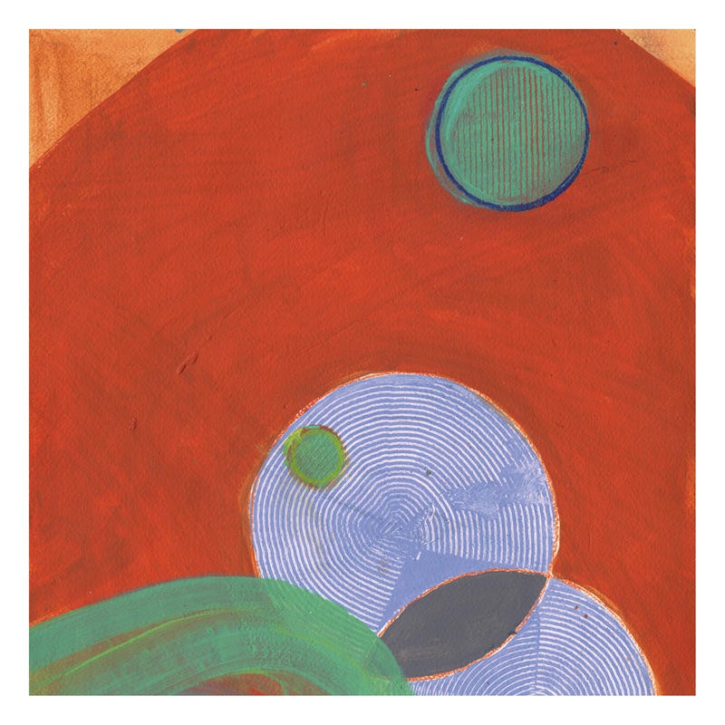 Smith Haynes, SQUARE SPACE II (Abstrakt, Malerei, geometrische Formen, Ovale, Kreise, Zellen, modern, Wohnzimmer, Treppenhaus, Büro, Wunschgröße, bunt)
