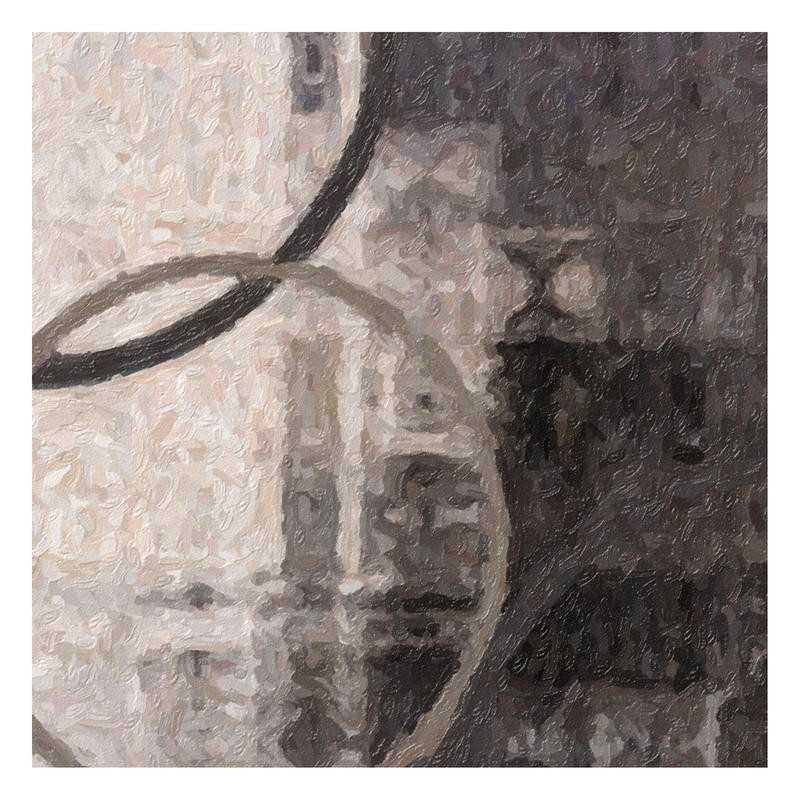 Taylor Greene, COMPRESSION I (Abstrakte Malerei, Kringel, Linie, Dynamik, Schwung, pastos, modern, Wunschgröße, Büro, Wohnzimmer, schwarz/weiß)