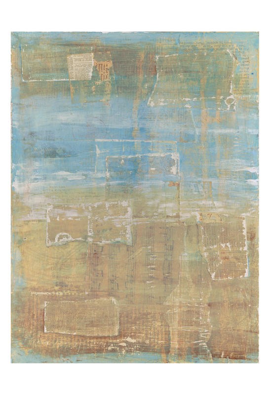 Erin Butson, PAPER SKY I (Abstrakte Malerei, Muster, Ornamente, Rechtecke, Farbfelder, Malerei, Wohnzimmer, Treppenhaus,  Schlafzimmer, Wunschgröße, bunt)
