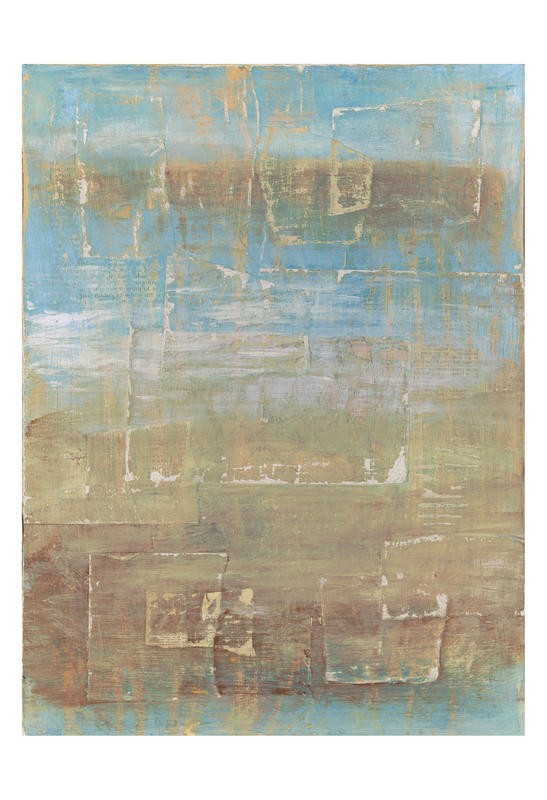 Erin Butson, PAPER SKY II (Abstrakte Malerei, Muster, Ornamente, Rechtecke, Farbfelder, Malerei, Wohnzimmer, Treppenhaus,  Schlafzimmer, Wunschgröße, bunt)