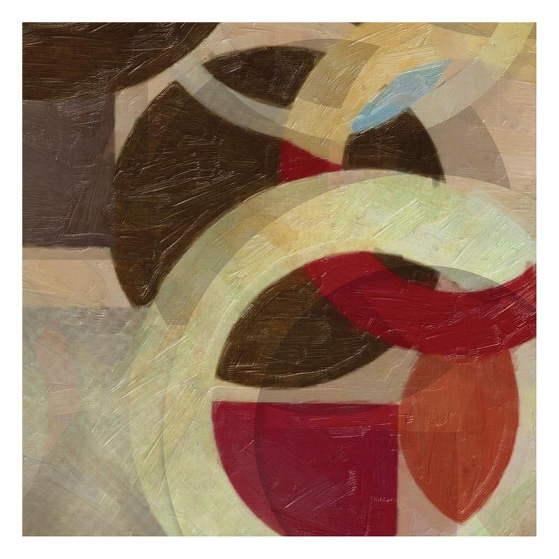 Taylor Greene, HALO WEAVE I (Abstrakte Kunst, geometrische Formen, Kreise, Ringe, Muster, Wunschgröße, Treppenhaus, Wohnzimmer)