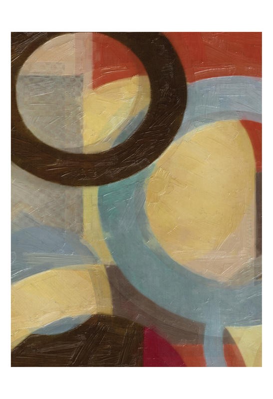 Taylor Greene, HALO WEAVE IV (Abstrakte Kunst, geometrische Formen, Kreise, Ringe, Muster, Wunschgröße, Treppenhaus, Wohnzimmer)