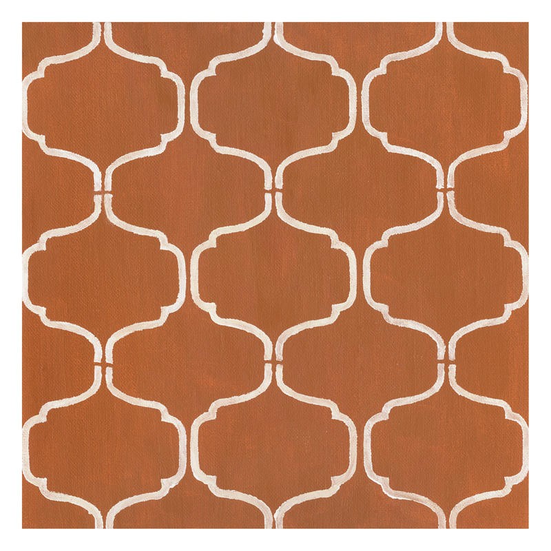 Patti Sechi, GEOMETRY I (Muster, Kachelmuster, Kacheln, geometrisch, Küche, Treppenhaus, Wohnzimmer, Wunschgröße, Malerei, beige/braun)