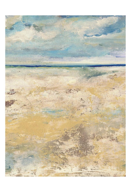 Smith Haynes, BEACH DREAM II (Maritim, Meer, Strand, Horizont, Himmel, Meeresbrise, Malerei, modern,  dekorativ, Badezimmer, Wohnzimmer, Wunschgröße, bunt)