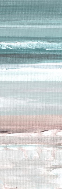 Smith Haynes, BEACHY MEMORIES II (Maritim, Meer, Wellen, Gischt, Strand, Meeresbrise, Malerei, modern,  dekorativ, Badezimmer, Wohnzimmer, Wunschgröße, blau/grau)
