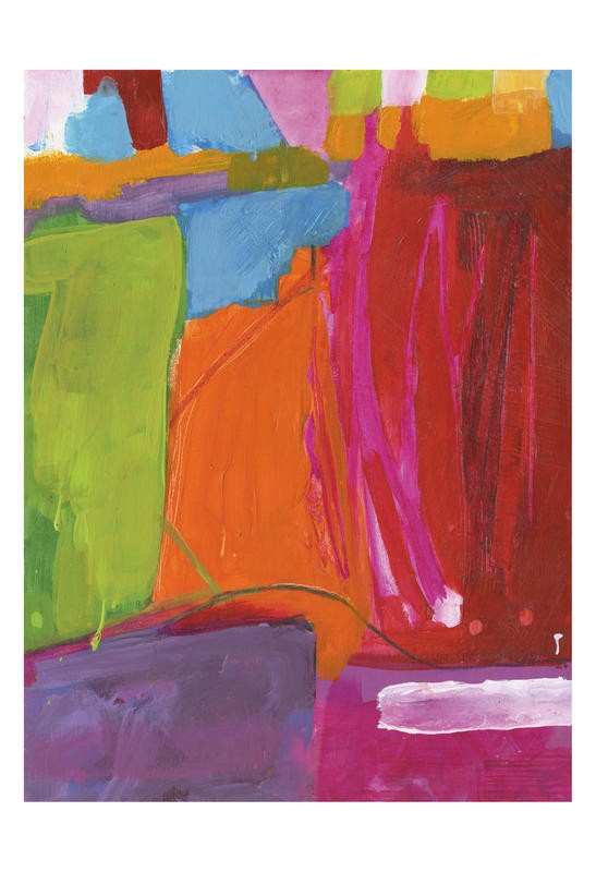 Smith Haynes, DREAMING I (Abstrakt, Farbfelder,  Rechtecke, Flickenmuster, modern, Malerei, Wohnzimmer, Büro, Treppenhaus, Wunschgröße, bunt)