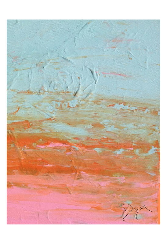 Beverly Dyer, BEACH DAZE II (Abstrakt, abstrakte Malerei, Farbfelder, Spachtel,  Wohnzimmer, Treppenhaus, Malerei, Wunschgröße, bunt)
