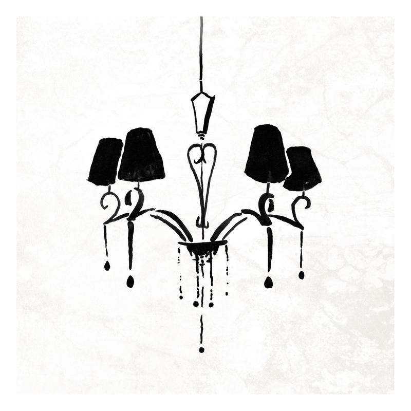Onrei, CHANDELIER WHITE II (VINTAGE/RETRO)