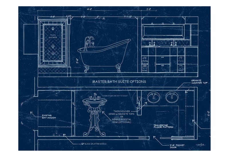 Diane Stimson, BATH BLUEPRINT I (BAD)