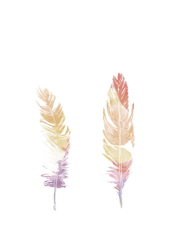 Onrei, WATERCOLOR FEATHER I (VÖGEL)