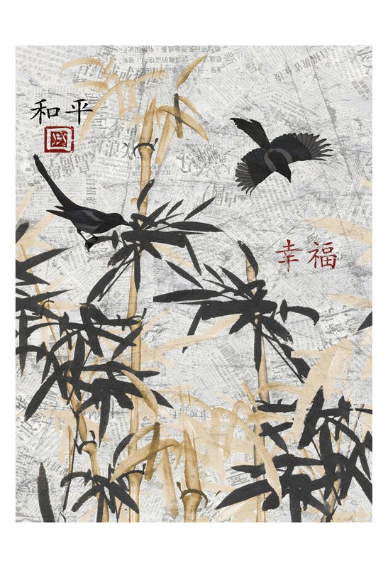 Diane Stimson, BAMBOO JUNGLE I (VÖGEL)