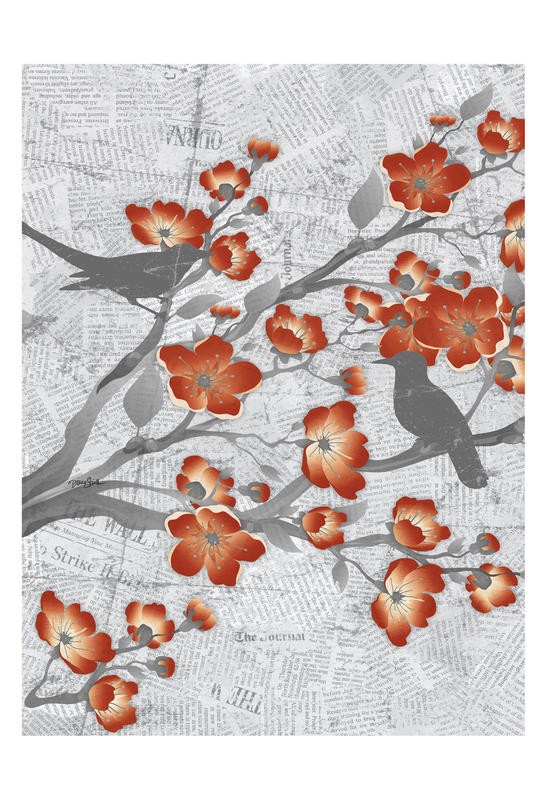Diane Stimson, CHERRY BLOSSOM RED I (BOTANIK)