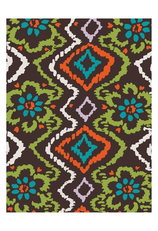 Jace Grey, DOUBLE PATTERN I (Muster, floral, sechziger Jahre, retro, Vintage, Tapete, wirr, verworren, Wunschgröße, Treppenhaus)