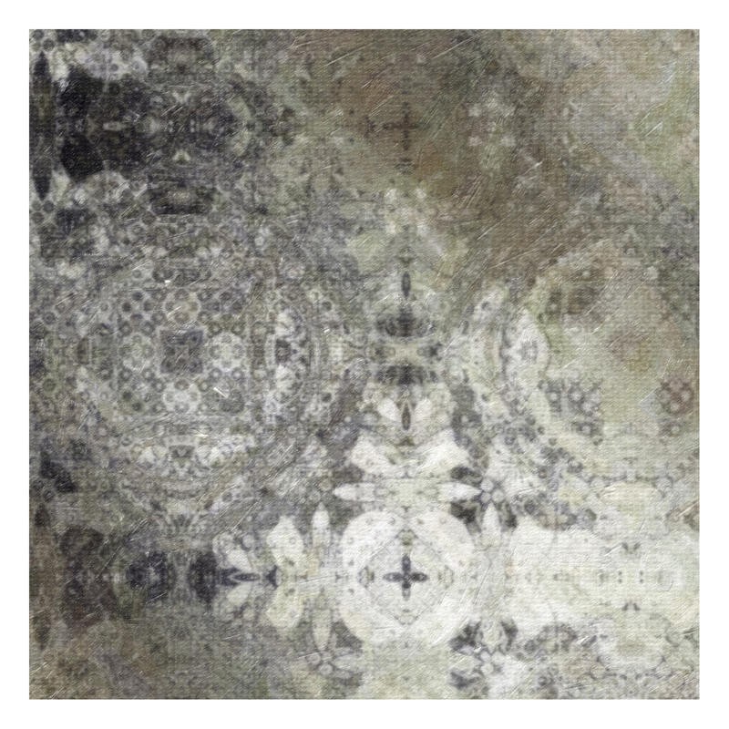 Taylor Greene, ORNAMENTAL I (Abstrakte Malerei, Kreise, Ornamente, orientalische Muster, pastos, modern, Wunschgröße, Büro, Wohnzimmer, schwarz/weiß)