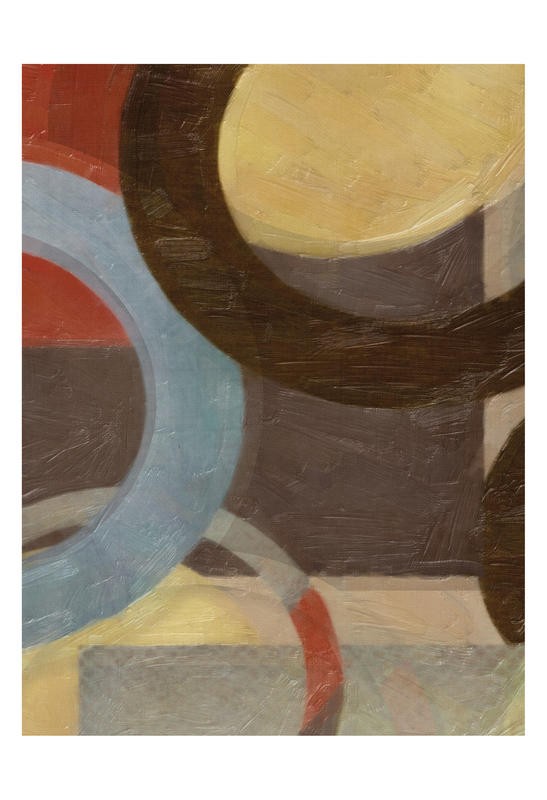 Taylor Greene, HALO WEAVE III (Abstrakte Kunst, geometrische Formen, Kreise, Ringe, Muster, Wunschgröße, Treppenhaus, Wohnzimmer)