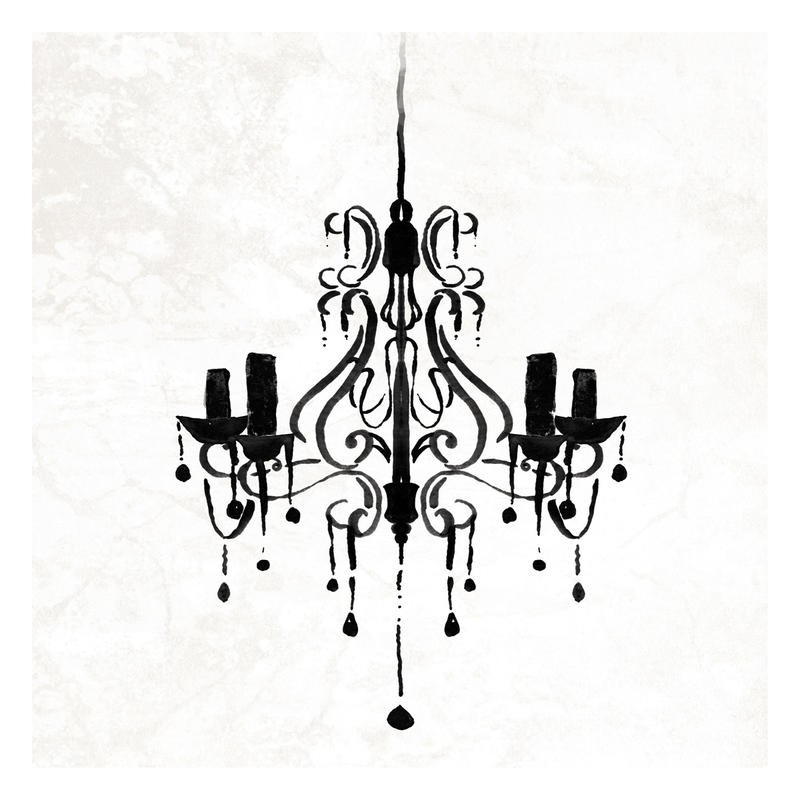 Onrei, CHANDELIER WHITE I (VINTAGE/RETRO)