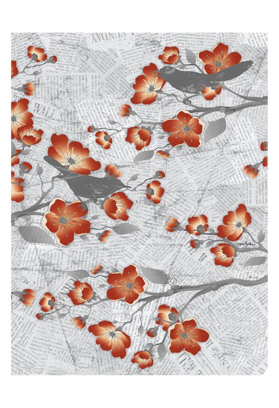 Diane Stimson, CHERRY BLOSSOM RED II (BOTANIK)