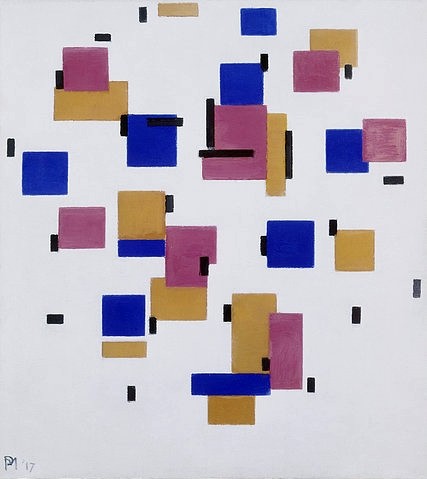 Piet Mondrian, Wald bei Oele. 1908 (Den Haag,Gemeentemuseum,Mondrian,Piet,1872-1944,Öl auf Leinwand,20. Jahrhundert,Mondrian,Piet Mondrian,Frühwerk,Bäume,Landschaft,Wald,Abend,Sonne)