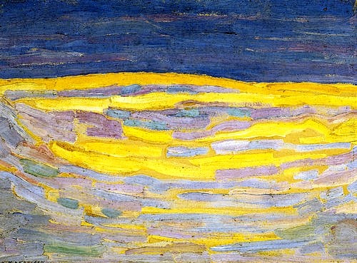 Piet Mondrian, Morgendämmerung. (Mondrian,Piet,1872-1944,Mondrian,Sonnenaufgang)