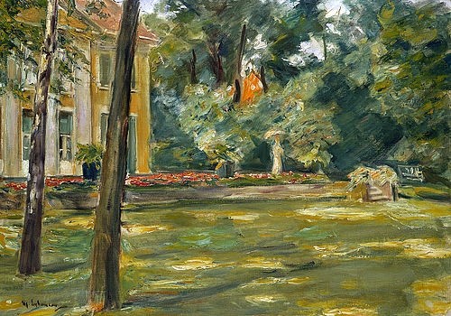 Max Liebermann, Wannseegarten. (Christie's Images Ltd,Liebermann,Max,1847-1935,Öl auf Leinwand,19. Jahrhundert,20. Jahrhundert,Wannseegarten Max Liebermann Garten Impressionismus Rasen Wannsee)