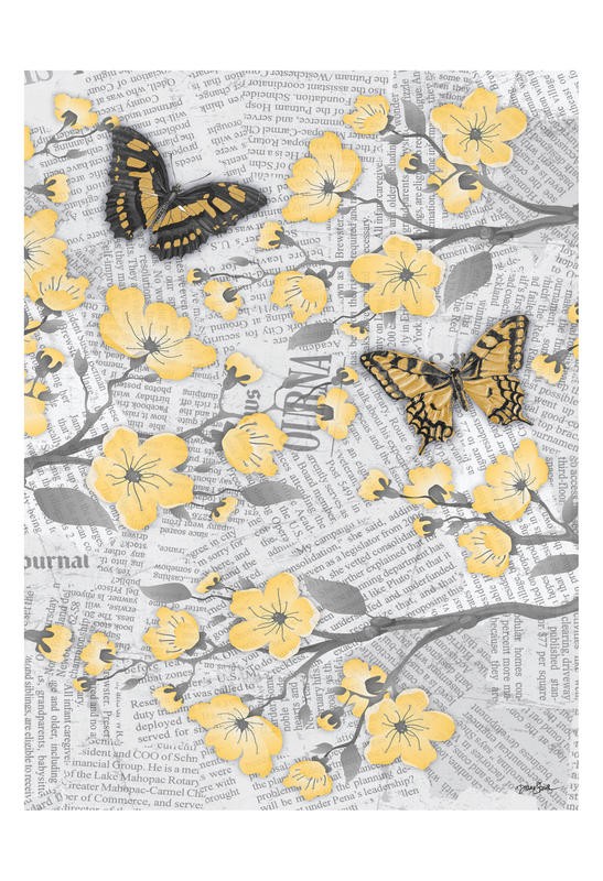 Diane Stimson, CHERRY BLOSSOM YELLOW IV (BOTANIK)