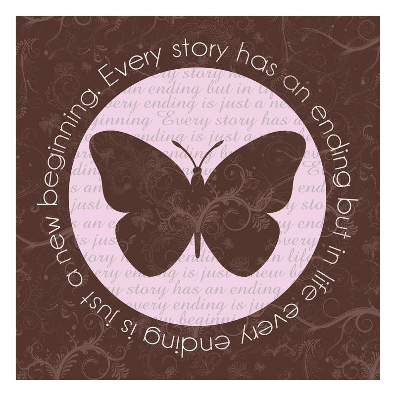Lauren Gibbons, NEVER ENDING II (Lebensphilosophie, Motivation, Inspiration, Schmetterling, Sprüche, Typografie, Treppenhaus, Wohnzimmer, Grafik, Wunschgröße)
