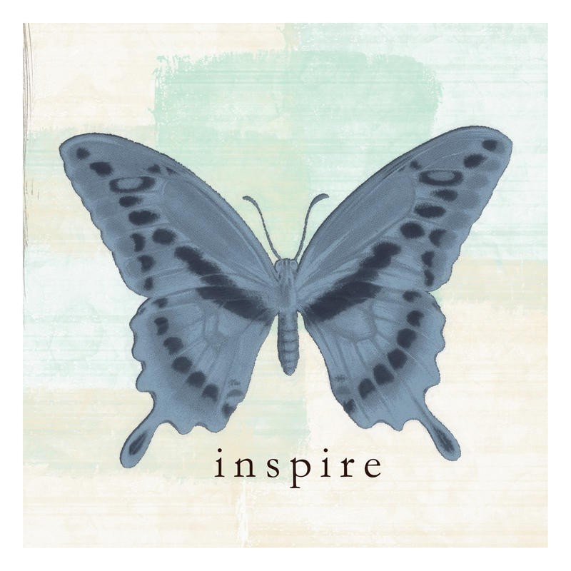 Taylor Greene, BUTTERFLY INSPIRE (Schmetterling, Insekt, Flügel, Inspiration, Nostalgie, Grafik, Wunschgröße, Treppenhaus, Wohnzimmer)