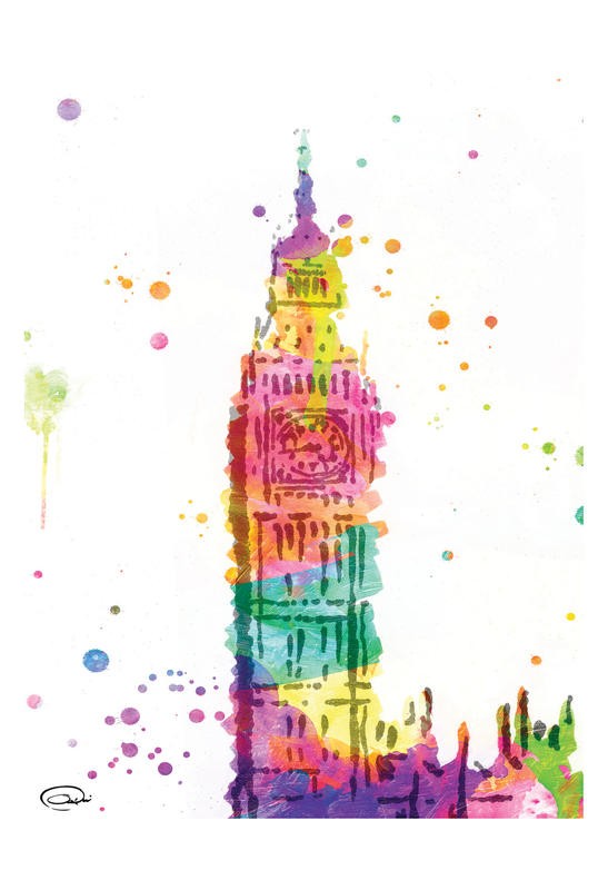 Onrei, WATERCOLOR BIG BEN (STÄDTE)