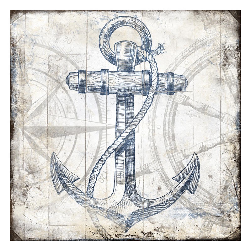 Jace Grey, NAUTICAL WHITE ANCHOR (MARITIM)