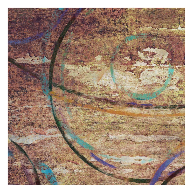 Taylor Greene, CIRCLE AROUND I (Abstrakte Malerei, modern, Linien, Bögen, Kreise, Dynamik, Schwung, Wunschgröße, modern, zeitgenössisch, Wohnzimmer, Büro)