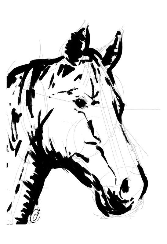 Onrei, SKETCHED HORSE (TIERE)