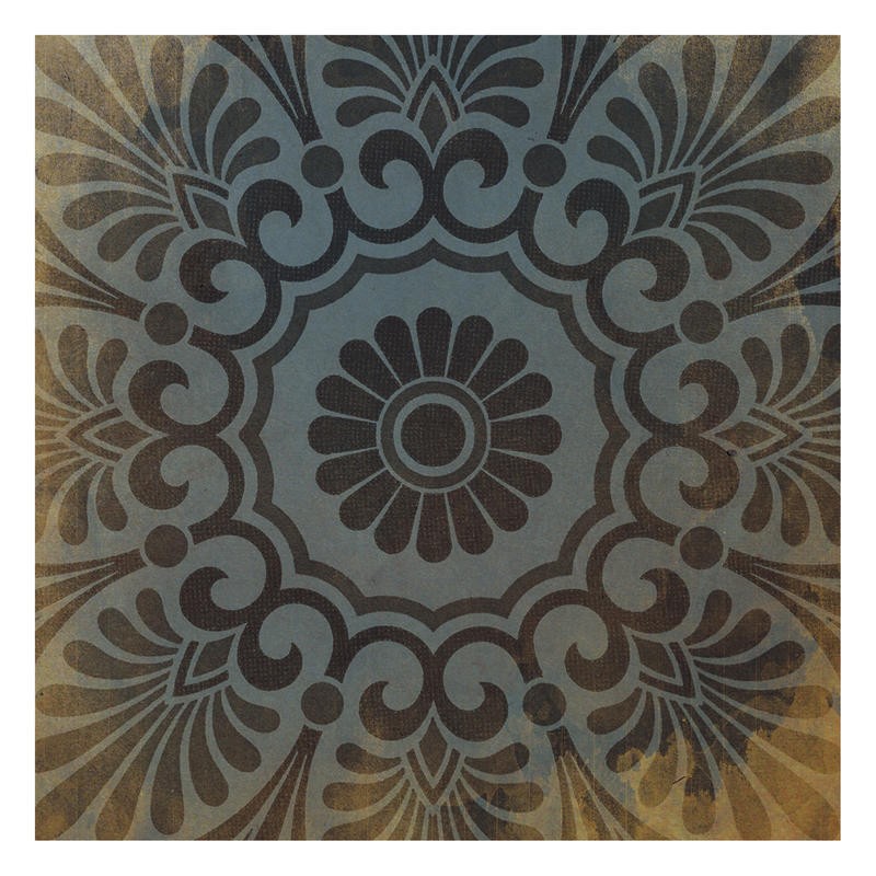 Jace Grey, PATTERN PATCH GOLD V (Muster, Ornament, floral, Grafik, Eleganz, Wunschgröße, Wohnzimmer, Schlafzimmer)