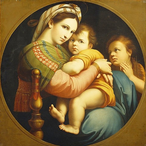 Francois Xavier Fabre, Die Madonna della Sedia. (19. Jahrhundert,18. Jahrhundert,Öl auf Leinwand,Fabre,Francois Xavier,1766-1837,Christie's Images Ltd,Francois-Xavier Fabre nach Raffael)