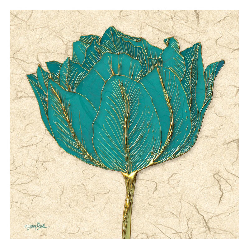 Diane Stimson, GOLD GREEN TULP (BLUMEN)