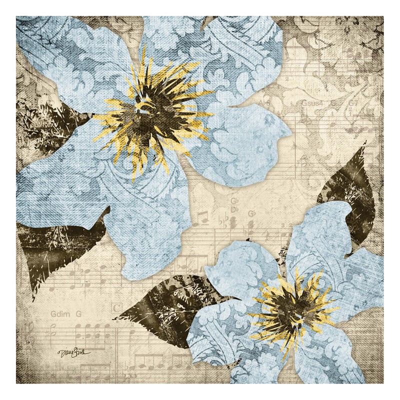 Diane Stimson, FLORA SYMPHONY LIGHT BLUE II (BLUMEN)