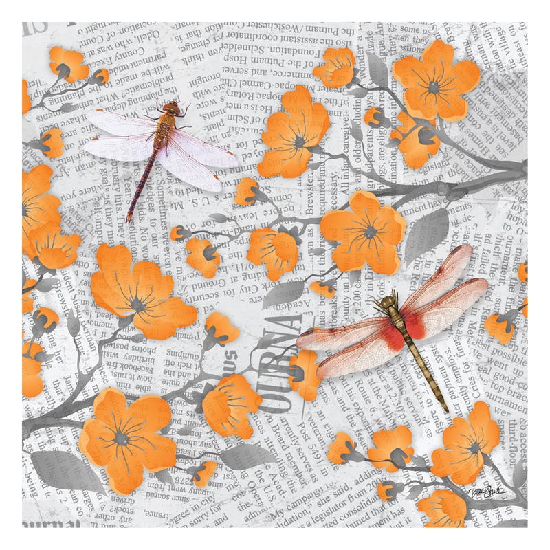 Diane Stimson, CHERRY BLOSSOM ORANGE I (BOTANIK)
