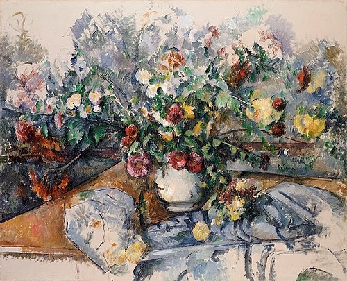 Paul Cézanne, Ein großer Blumenstrauß. Um 1892-95 (Cézanne,Paul,1839-1906,Christie's Images Ltd,Öl auf Leinwand,19. Jahrhundert,Grand Bouquet De Fleurs,Paul Cezanne)