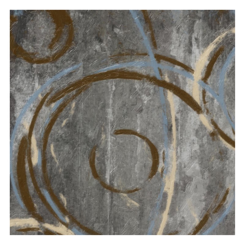 Taylor Greene, GRAY CIRCLES II (Abstrakte Malerei, modern, Linien, Bögen, Dynamik, Schwung, Wunschgröße, modern, zeitgenössisch, Wohnzimmer, Büro)