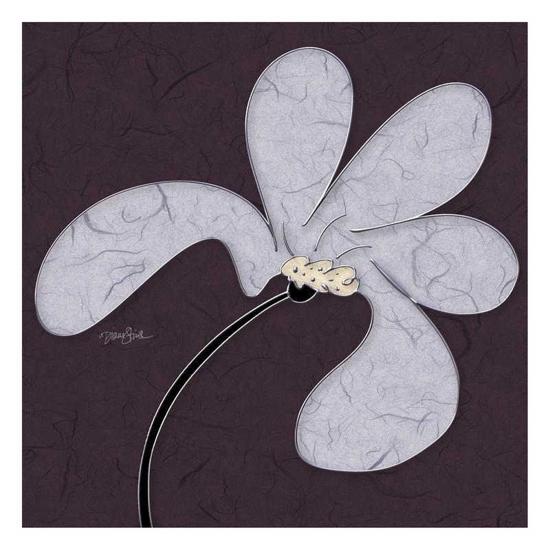 Diane Stimson, GRAY FLOWERS I (BLUMEN)