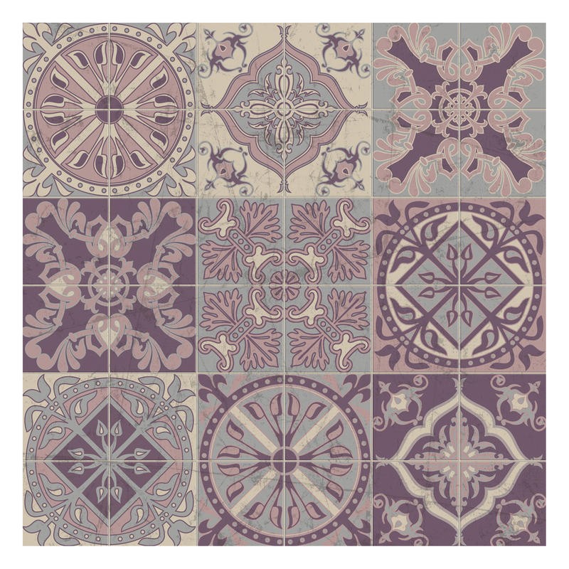 Carole Stevens, TILED BROWN I (MUSTER)