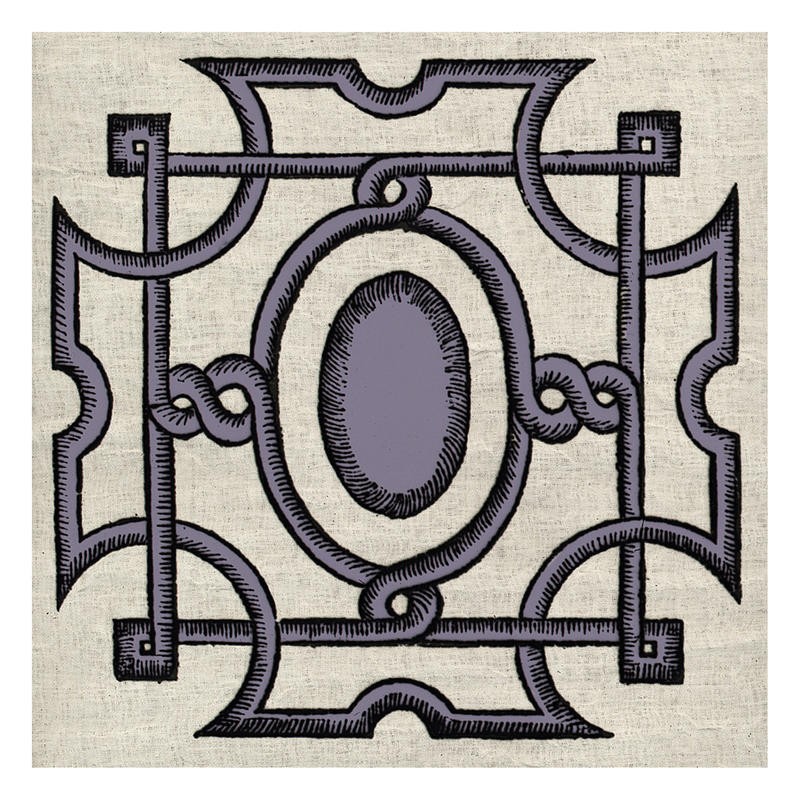 Tina Carlson, WOOD CUT D (Kachel, Muster, Ornamente, orientalisch, Holzschnitt, Grafik, Wunschgröße, Wohnzimmer, Treppenhaus, Küche, taupe)