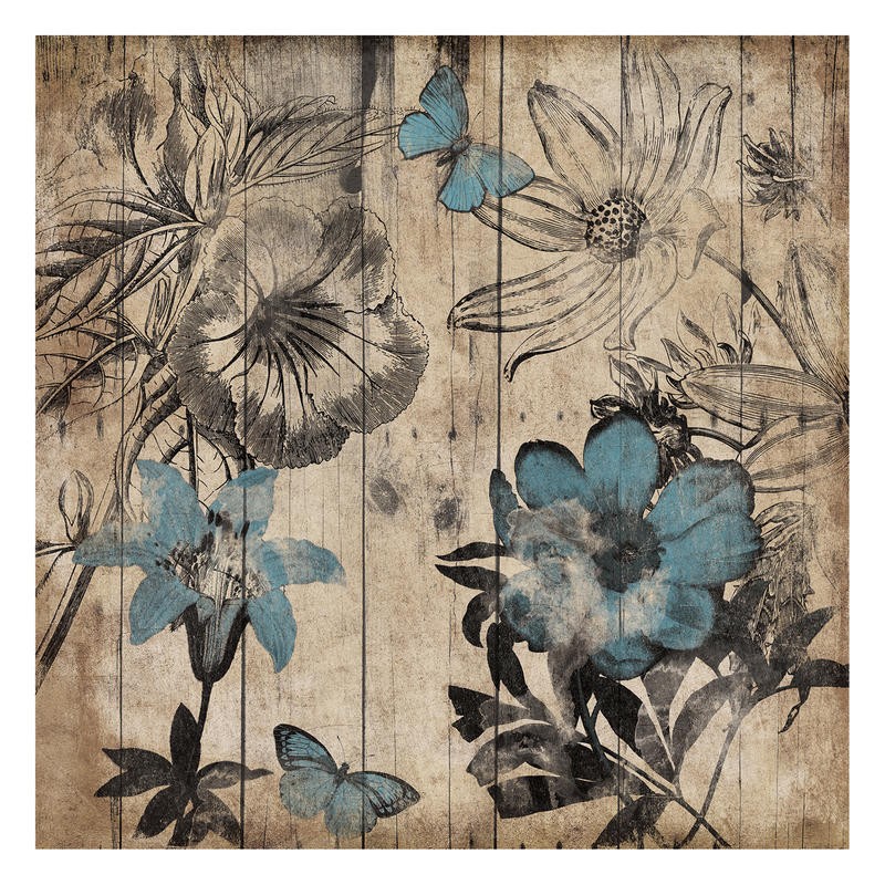 Jace Grey, WOOD FLORAL I (BLUMEN)