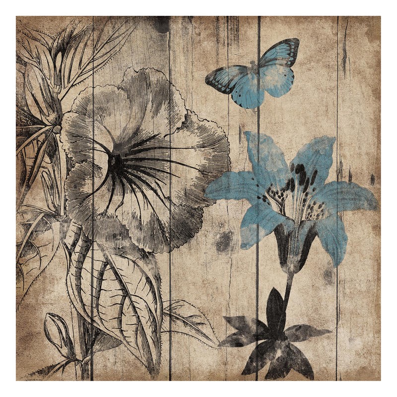 Jace Grey, WOOD FLORAL IV (BLUMEN)