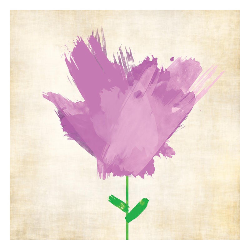 Kristin Emery, FLOWERS PINK (Blume, Blüte, abstrahiert, Malerei, modern, zeitgenössisch, Wohnzimmer, Treppenhaus, Wunschgröße, pink)