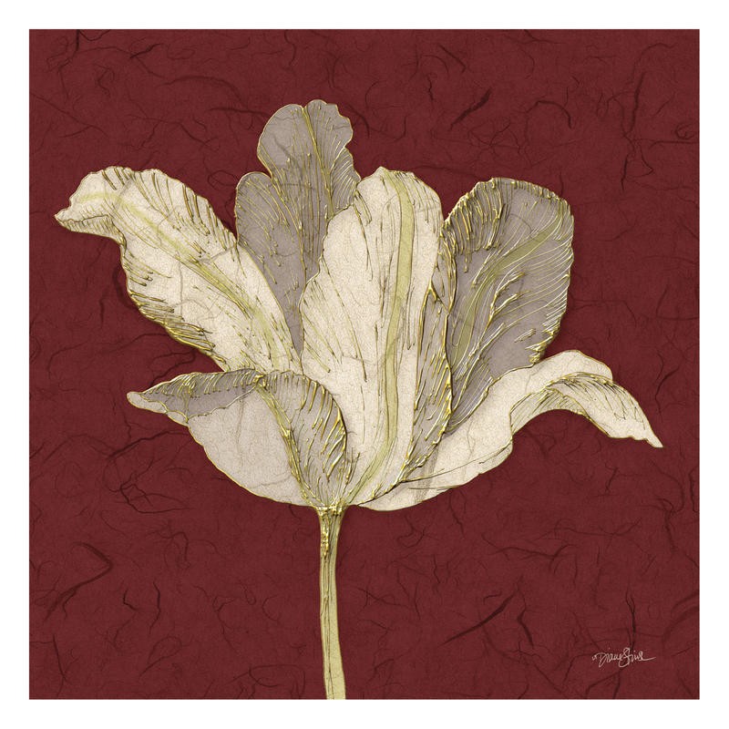 Diane Stimson, TULIP WITH BURGUNDY (BLUMEN)