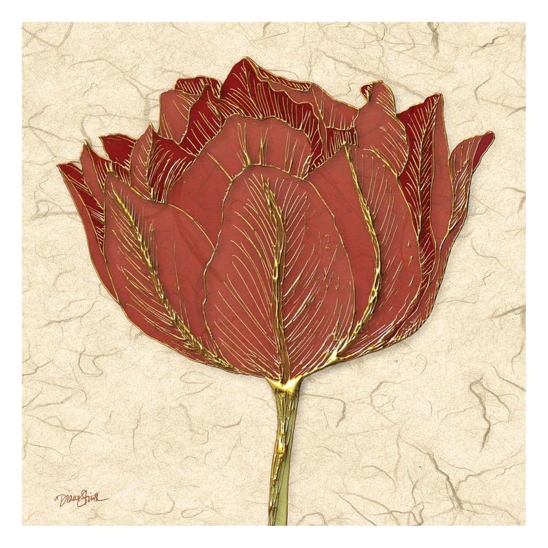 Diane Stimson, GOLD RED TULP (BLUMEN)
