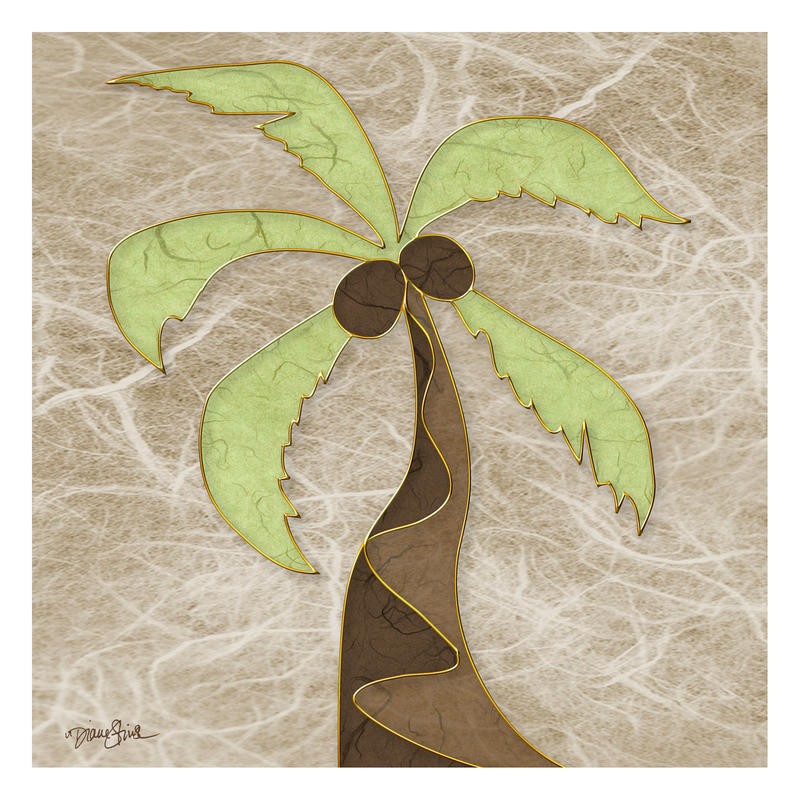 Diane Stimson, PALM WITH BEIGE I (ASIEN + AFRIKA)
