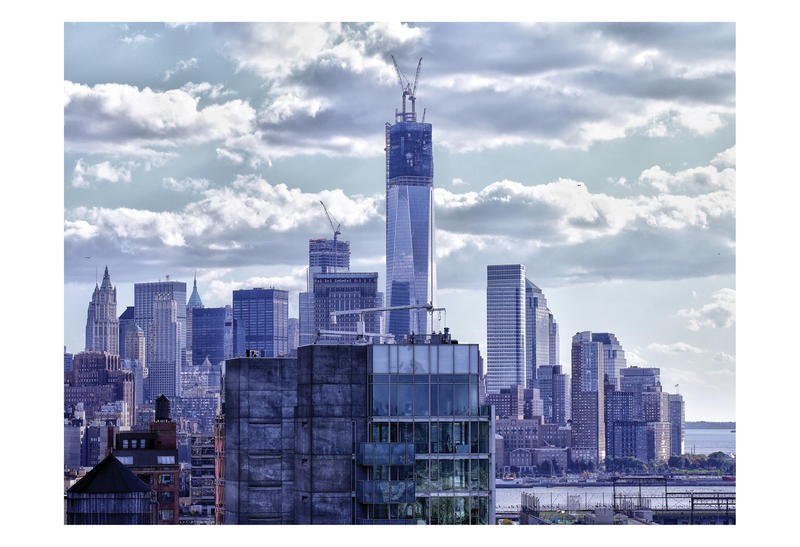 Sandro De Carvalho, FREEDOM TOWER COLORFUL I (WTC, One world Center, Wolkenkratzer, Hochhäuser, Skyline, Architektur, New York,  Städte, Metropole, Fotokunst, Wunschgröße, Wohnzimmer, Büro, Treppenhaus, bunt)